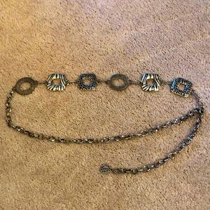 Vintage Animal-Print Metal Belt from Chicos 48” Long